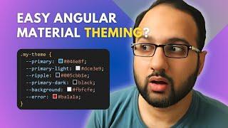 Easy, Dynamic Angular Material Theming with just 6 colors!