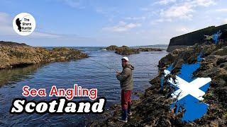 UK Beach Fishing, Drop Shotting, Scotland. Wayne Hand, Jake Schogler. 4K