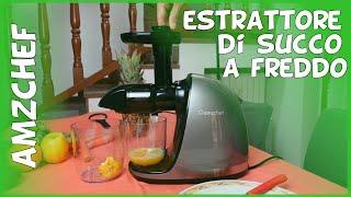 Amazon AMZCHEF estrattore di succo a freddo per frutta e verdura. Recensione, prova e test.