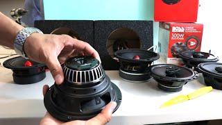 Skar Audio PAX65-4 6.5 vs DS18 PRO-GM6B Loudspeaker midbass midrang review and test