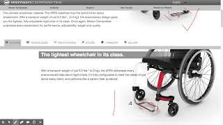 FREEWHEEL attachment and Motion Composites Wheelchair