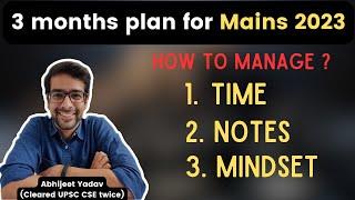 3 Month Strategy for UPSC Mains