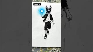 Boruto ️ Speed Drawing StickMan  #shorts #anime #drawing #boruto