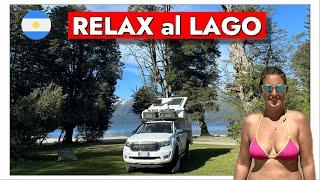 QUI IN PATAGONIA FA CALDO  relax al lago! #girodelmondo