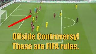 Offside Controversy - Qatar vs Ecuador - These are FIFA rules