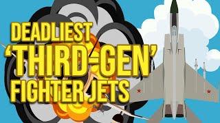 The Best Third Generation Fighter Jets of the Cold War (MiG-25 Foxbat, Harrier Jet, F-4 Phantom)