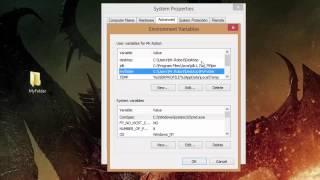 Setting Environment Variables in Windows 7/8/8.1/10