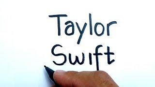 VERY EASY, How to turn words Taylor Swift into TAYLOR SWIFT sing The Man