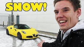 Can You Drive an Alfa Romeo 4C Spider in THE SNOW?