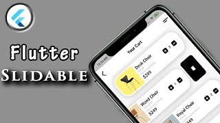 Flutter Slidable - Flutter Tutorial - Furniture E commerce App UI