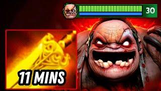 Brutal Burn 11Mins Radiance Pudge30Kills Insane DPS Rampage Boss Dota 2