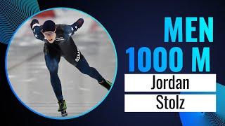 Jordan STOLZ (USA) | Gold | 1000m Men | Four Continents | Salt Lake City 2024 | #SpeedSkating