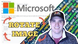 Microsoft Coding Interview Question - Rotate Image