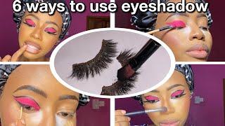 BROKE GIRL GUIDE TO MAKEUP |6 creative ways to use EYESHADOW