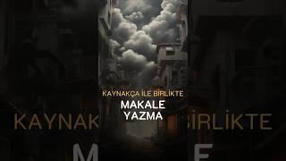 Yapay zeka ile kaynakçalarıyla birlikte nasıl kolayca makale yazabiliriz? #keşfet #yapayzeka #ai