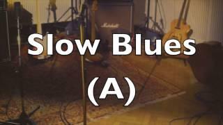 Slow Blues Guitar Backing Track (A)