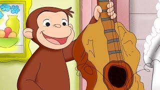 Curious George  The Uptown Band Compilation HD  Cartoons For Children