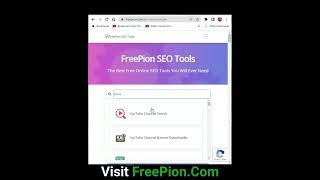 How to Check Alexa Rank of Website | Free SEO tools | FreePion.com