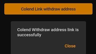 How to Link Colend Address on Satoshi App // Colend Airdrop Withdrawal // Satoshi App Airdrop