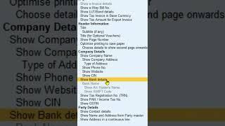 Print bank details on Sale invoice in tally prime 3 0 | tally prime printer settings | Tally prime