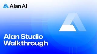 Alan Studio Walkthrough