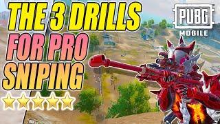 3 TOP DRILLS FOR PRO SNIPING IN PUBG MOBILE