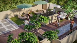 LUMION | WALKTHROUGH | RENDER | TERRACE GARDEN