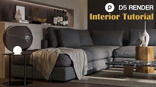 D5 render interior tutorial | D5 render tutorial for beginner