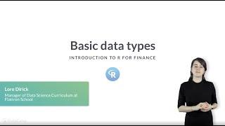 R Tutorial : Basic Data Types