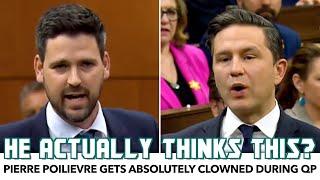 Pierre Poilievre Gets Absolutely Clowned Over His Fake "Working-Class Hero" Persona