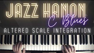 Jazz Hanon No. 2 - Bebop and Altered Scales over C blues │Jazz Piano Lesson #18