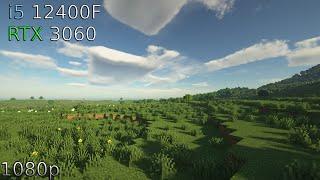 RTX 3060 + I5 12400F Minecraft 1.19.2 Shaders FPS test (FHD)