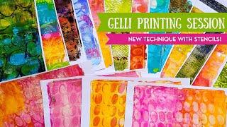 Brand New Way to use Stencils for Gelli Printing ️‍ Don't get paint on your Stencils!