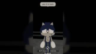 If sonic was a ghost in Roblox sonic.exe rp Part 1