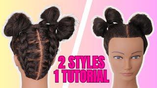 HOW TO | Braided Space Bun & Bow Tutorial