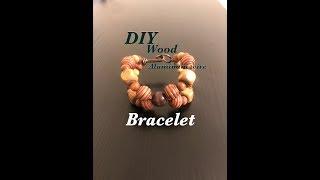 Lajoytra Creations Diy handmade wood and aluminum wire bracelet