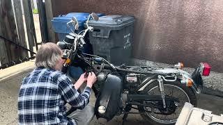 #100 1974 Honda CB125 install ignition switch and check other locks see if they work with the key