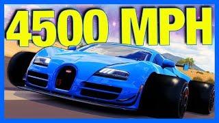 Forza Horizon 3 : 4500MPH BUGATTI VEYRON!! **500 Million Horsepower**