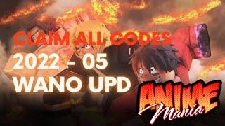 [NEW] [2022] [Amaterasu Hub] ANIME MANIA Claim All Codes / Script / Hack