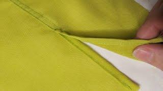 How to sew side slits in a dress or shirt