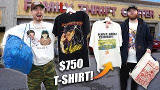 I Found A $750 T-Shirt In A Thrift Store!! Trip to the Thrift!