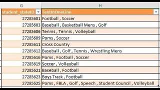 Excel: How to Combine Multiple Rows into One Row