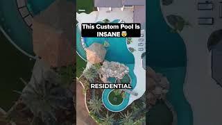 This Custom Pool Is INSANE  #respectmyregion #lucaslagoons #pools #fyp #insane #explorepage