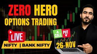 Live Trading Nifty Banknifty Options | Finnifty Expiry Option Trade | 26-Nov | #livetrading