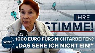 DEUTSCHLAND: 1000 Euro für Langzeitarbeitslose! Ampel plant "Arsch hoch"-Prämie | WELT Ihre Stimme