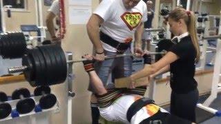 Тахтаров Владислав. Дожим лежа, Super Ram vs. BenchDaddy Monster, 250 кг!!! С/в 95кг.