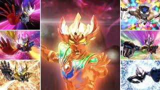 Ultraman Taiga All Transformation And Forms (Taiga - Tri-strium rainbow)