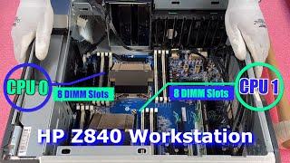 HP Z840 Workstation Review & Overview | Memory Install Tips | How to Configure HPE System | Gaming