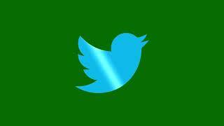 Twitter Logo Animation Green Screen