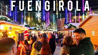 Fuengirola Beautiful Christmas Lights Costa del Sol Andalucía Spain 4K